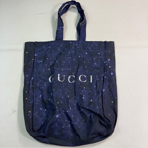 Gucci Constellation Tote Bag Navy Cotton Limited Edition - Picture 1 of 4